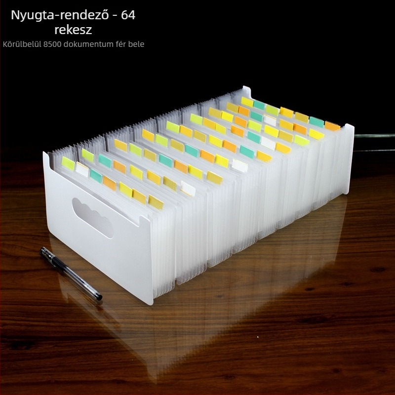 A6 mini akordion mappa, többszintes dokumentum rendező, kompakt bizonylat és irodai kellékek tokja