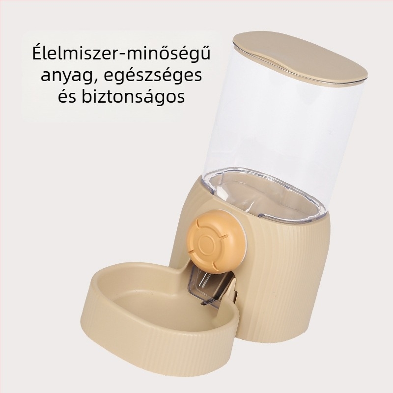 Kutyák számára automata etető hajlított etetőtálcával, nagy kapacitás, falra szerelhető, önkiszolgáló etetés magas lábakkal