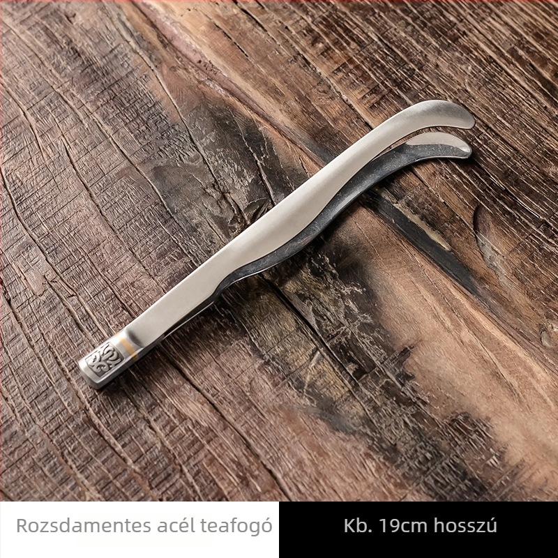 Csúszásmentes szilikon teaclipsz és rozsdamentes acél teás csipesz – teafőző eszköz