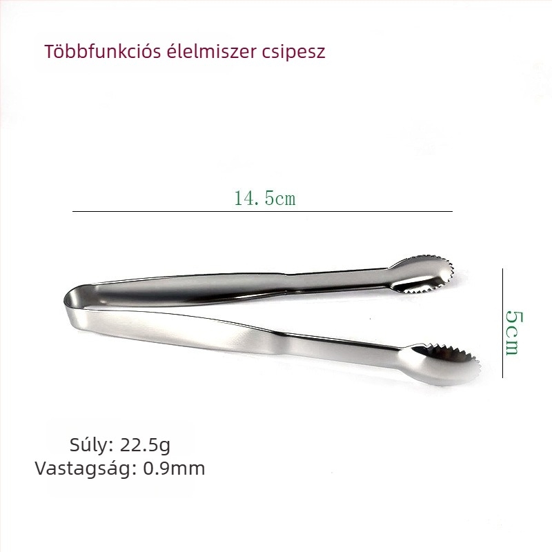 Rozsdamentes acél teafilter-klipszek, citrom- és cukor-klipszek, mini élelmiszer-klipszek, 430 rozsdamentes acél