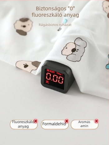 Modal anyagú rövid ujjú overál, könnyű nyári viselet újszülötteknek, uniszex