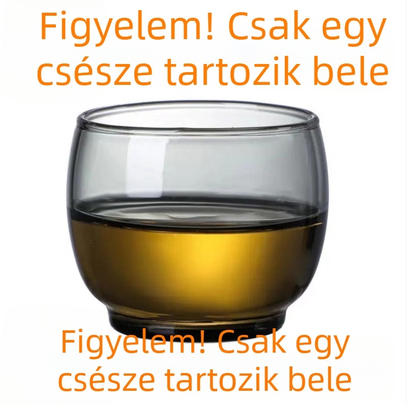Vastag üvegfedeles teáskészlet kínai stílusban