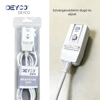 Szivárgás elleni védelemre szolgáló dugó napelemes vízmelegítőhöz és elektromos forróvíz csaphoz, háztartási készülék, 10A/16A