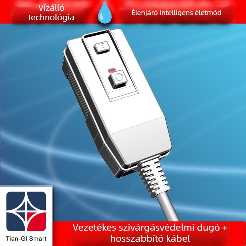 Szivárgás elleni védelemre szolgáló dugó napelemes vízmelegítőhöz és elektromos forróvíz csaphoz, háztartási készülék, 10A/16A