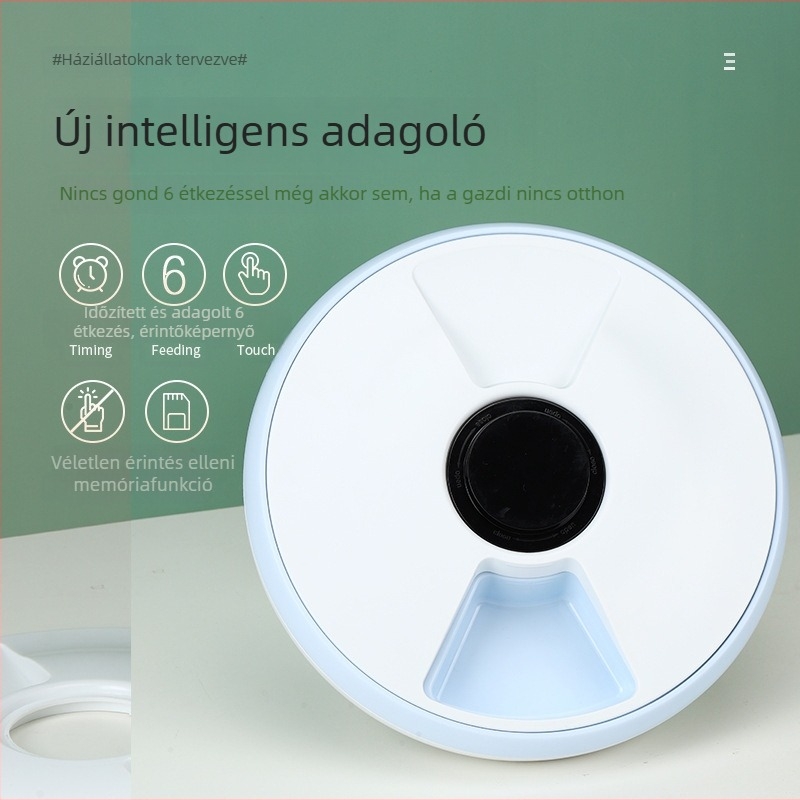 Tianyuan Intelligens háziállat etető érintőképernyővel, automata adagoló kutyáknak és macskáknak, időzített adagolás