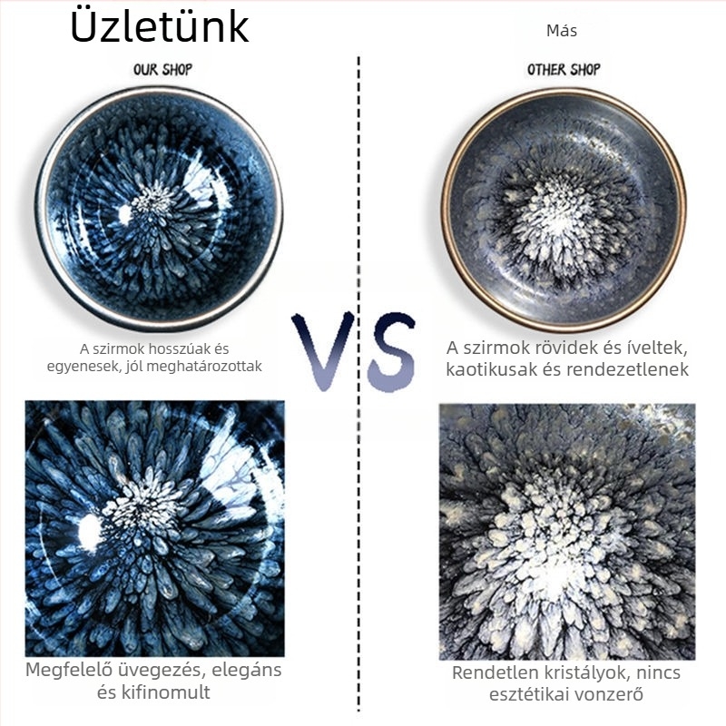 Nagy méretű kerámiás teáscsésze Zen ihletésű, személyes használatra, színes mázzal