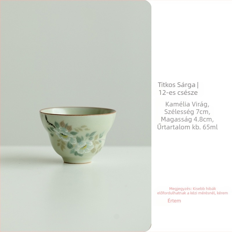 Porcelán teáscsésze virágos és madaras mintával, könnyed luxus retro stílussal, otthoni vagy irodai használatra