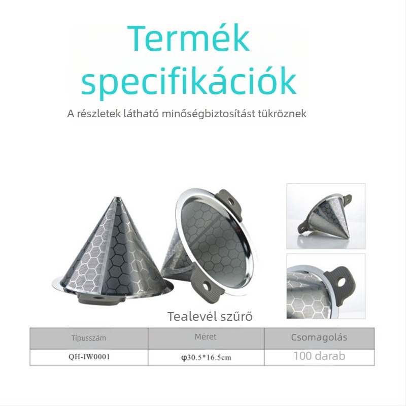304 rozsdamentes acél teafilter macska karma alakú fogantyúval, két füllel