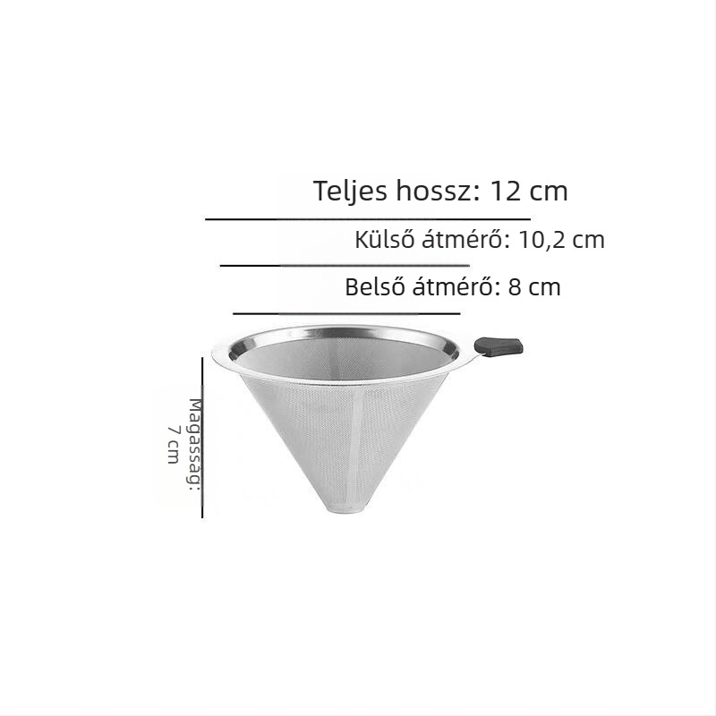 304 rozsdamentes acél teafilter macska karma alakú fogantyúval, két füllel