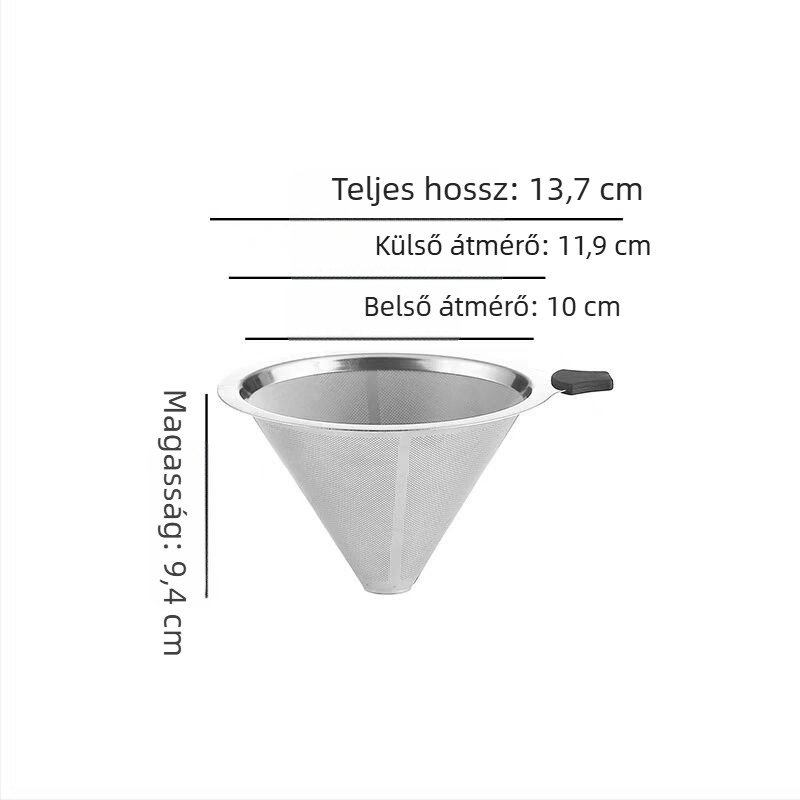 304 rozsdamentes acél teafilter macska karma alakú fogantyúval, két füllel