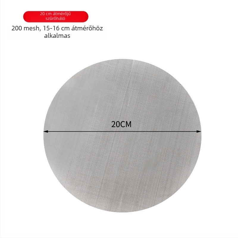 304 rozsdamentes acél teafilter, 200-mesh háló, cserélhető szita tej-teához