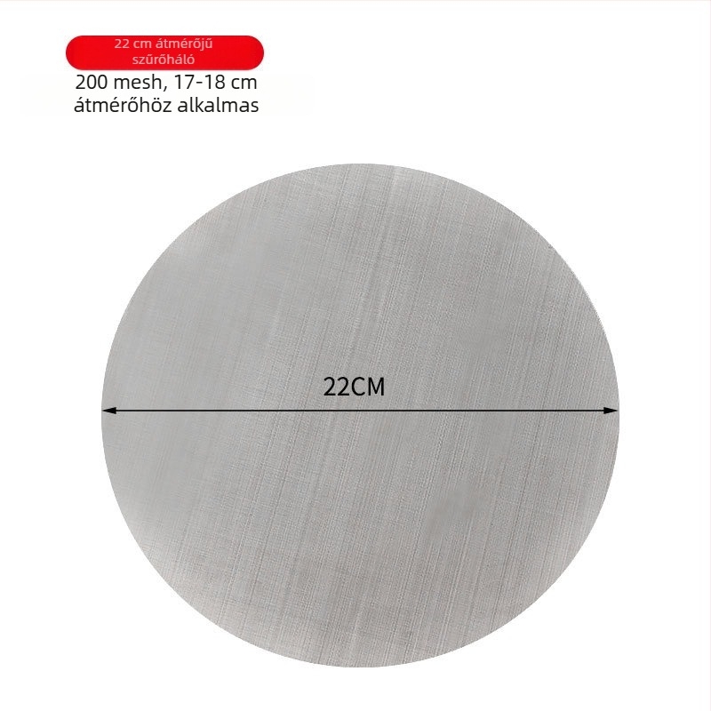 304 rozsdamentes acél teafilter, 200-mesh háló, cserélhető szita tej-teához