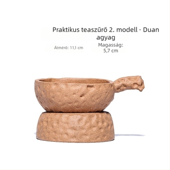 Yixing Zisha teászűrő - lila agyagból készült teafiltr, tealevelekhez filter, kreatív teáskészlet-kiegészítő 9312