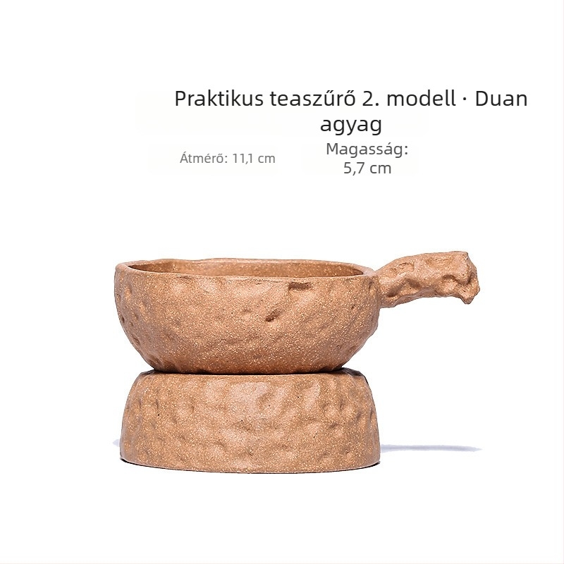 Yixing Zisha teászűrő - lila agyagból készült teafiltr, tealevelekhez filter, kreatív teáskészlet-kiegészítő 9312