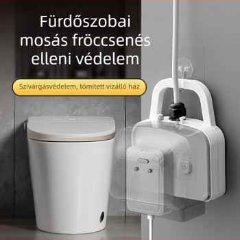 Ötpinós vízálló dugalj a fürdőszobába – falra szerelhető, intelligens vécé és bojler számára