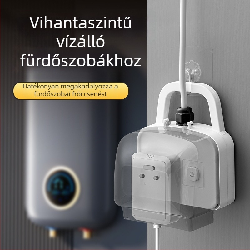 Ötpinós vízálló dugalj a fürdőszobába – falra szerelhető, intelligens vécé és bojler számára