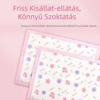 Pamutból készült vastag nedvszívó kutyapelenka dezodoráló hatással