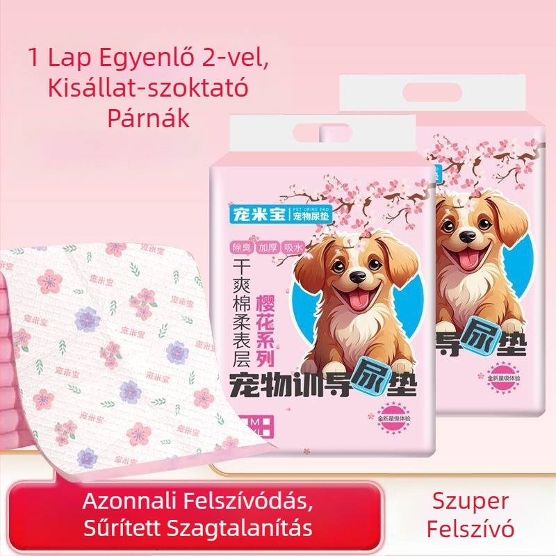 Pamutból készült vastag nedvszívó kutyapelenka dezodoráló hatással