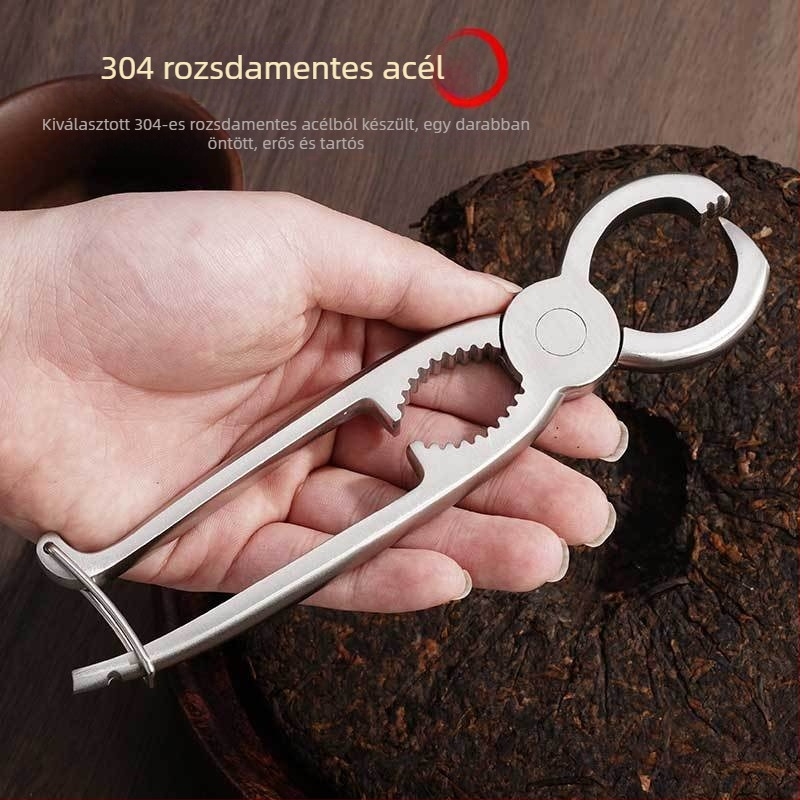 Pu'er tecsipesz 304 rozsdamentes acélból, teab brick nyitó, teás kónusz, teáskés, teás tű, teás kiegészítők, teás sütemény
