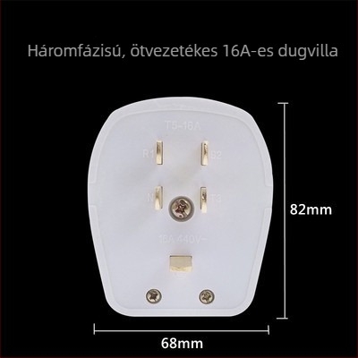 86 típusú falra szerelt hálózati aljzat 440V, háromfázisú ötpólusú ipari aljzat, 16A/25A, 380V ötvezetékes klímaberendezés dugó