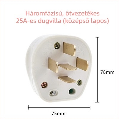 86 típusú falra szerelt hálózati aljzat 440V, háromfázisú ötpólusú ipari aljzat, 16A/25A, 380V ötvezetékes klímaberendezés dugó