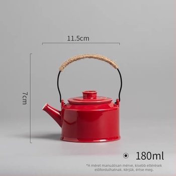 Nagy kapacitású kerámia Kung Fu teáskanna fogantyúval, virágtea készítéséhez, fehér porcelán