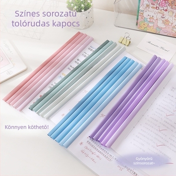 Morandi színű egyoldalas A4-es dokumentumtartó, tekerő-klippel, átlátszó, megerősített, diákoknak