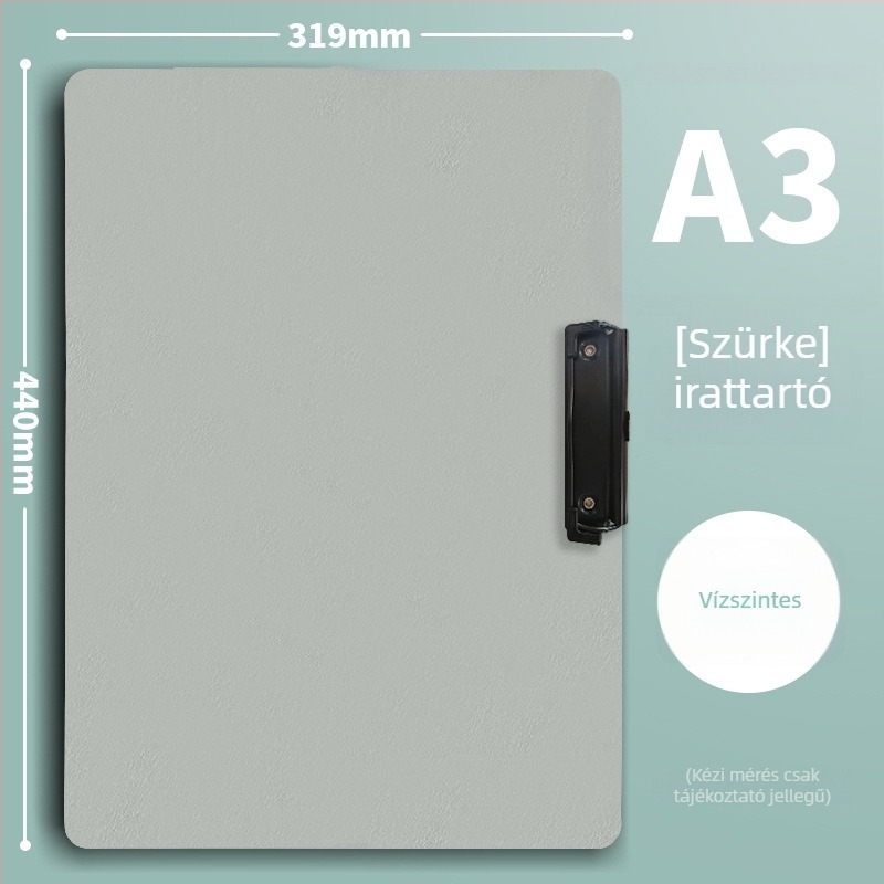 A3-as rajztábla klipekkel – vázlat- és íráscélú tábla, fájlklipsz, 8K nagy támasztódeszka