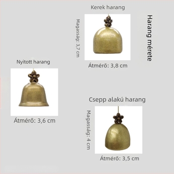 Állat alakú fém harang, falra akasztható dísz, elefánt és bagoly motívummal, retro nosztalgikus stílus