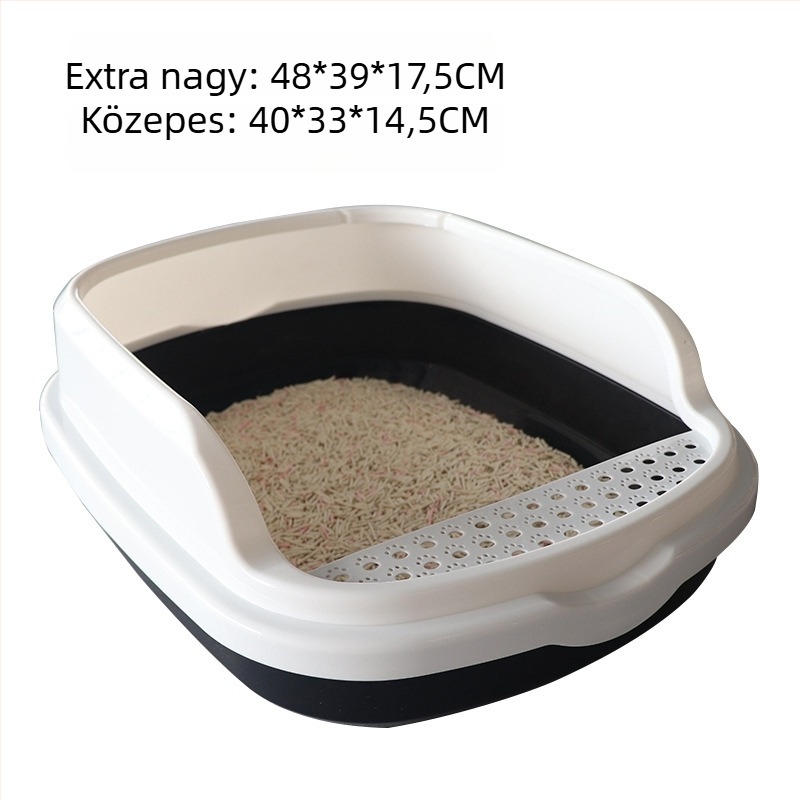 Shu Haochen Macskaalomtálca, Óriási Félzárt Tálca Magas Szélekkel a Túlfolyás Megelőzésére