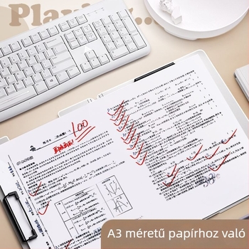 Irodai karikatúra klipsz dokumentumokhoz A4/A3, tárolás és szervezés, többoldalas klipsz, rajzlap