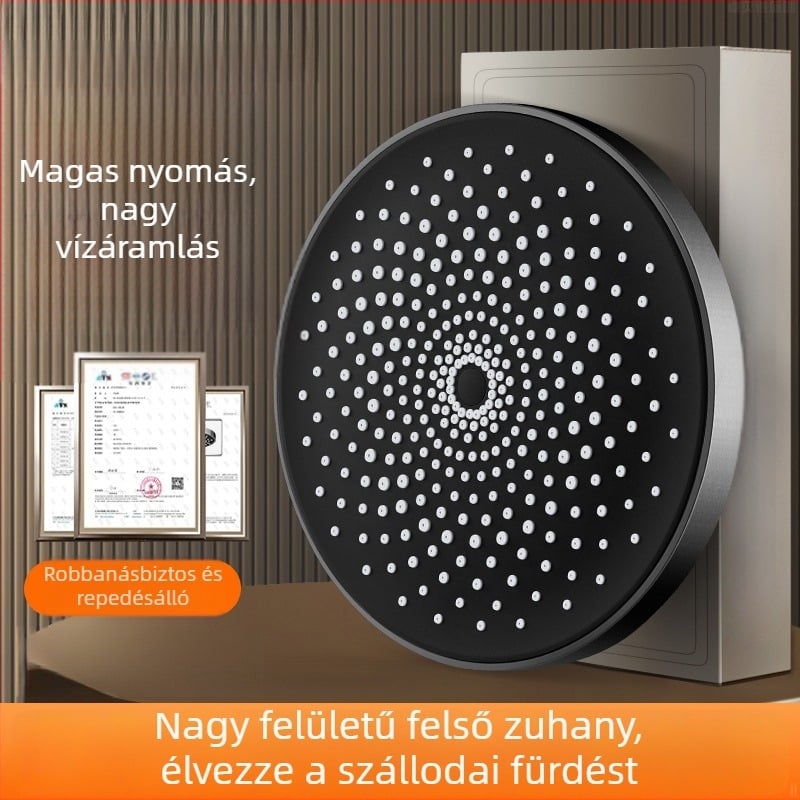 Magas nyomású esőzuhany fej egyetlen panellel, ultra-nagy lyukakkal és erős vízsugárral