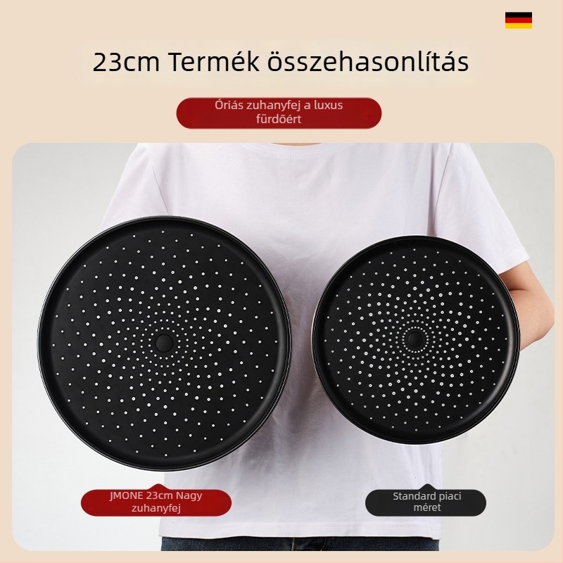 Magas nyomású esőzuhany fej egyetlen panellel, ultra-nagy lyukakkal és erős vízsugárral