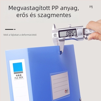 A4-es dokumentum doboz, egy darabból öntött, ütésálló, irodai dokumentumtároló