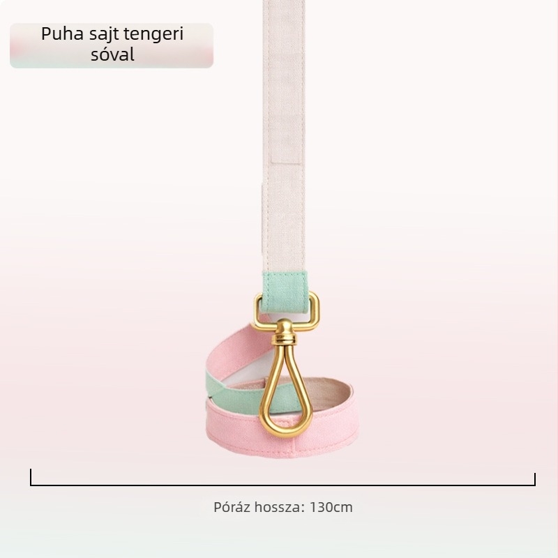 Dopamine kutyanyakörv, koreai stílusú kölyökkutya hám és póráz, szakadásálló