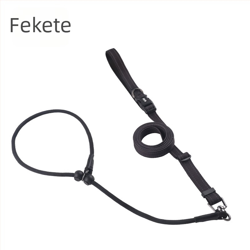Kéz nélküli kutya póráz cross-body övvel – nylonból készült, fényvisszaverő csíkkal, multifunkcionális