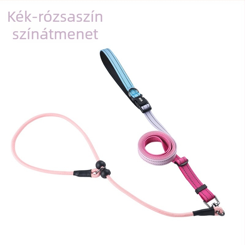 Kéz nélküli kutya póráz cross-body övvel – nylonból készült, fényvisszaverő csíkkal, multifunkcionális