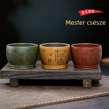Yixing lila homok agyagból készült csésze, kézzel készített, otthoni használatra, teás készlet, ajándék