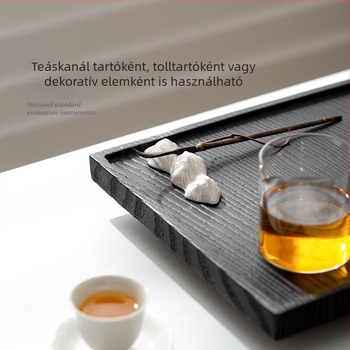 Japán stílusú kerámia teásállvány tálcával – kiegészítők a teaceremóniához, asztali rendező és toll/ecset tartó