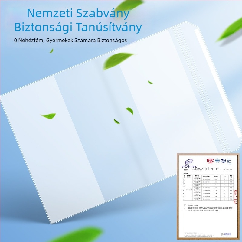 Ika Átlátszó matt öntapadós könyvborító B5 és A4 méretekhez, vízálló és szennyeződésmentes védőfólia, általános- és középiskolások számára