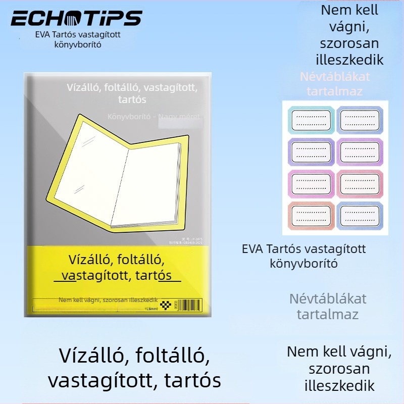 Ika Átlátszó matt öntapadós könyvborító B5 és A4 méretekhez, vízálló és szennyeződésmentes védőfólia, általános- és középiskolások számára