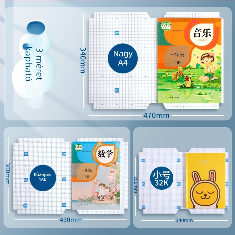 Deli 70567 Öntapadó átlátszó matt könyvborító, A4 méret, PVC, vízálló