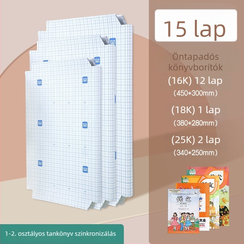 Deli 70567 Öntapadó átlátszó matt könyvborító, A4 méret, PVC, vízálló