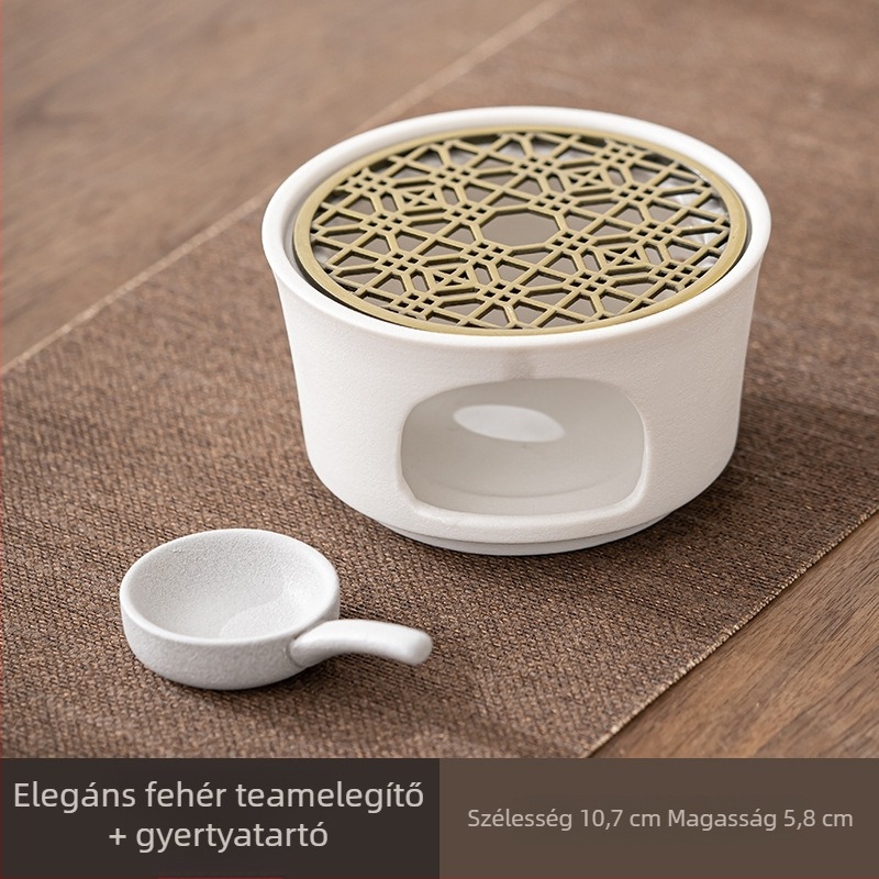 Kerámiából készült tea melegítő gyertyatartó teáskannákhoz – melegítés és hővisszatartás, aromaterápiás égő szentfa