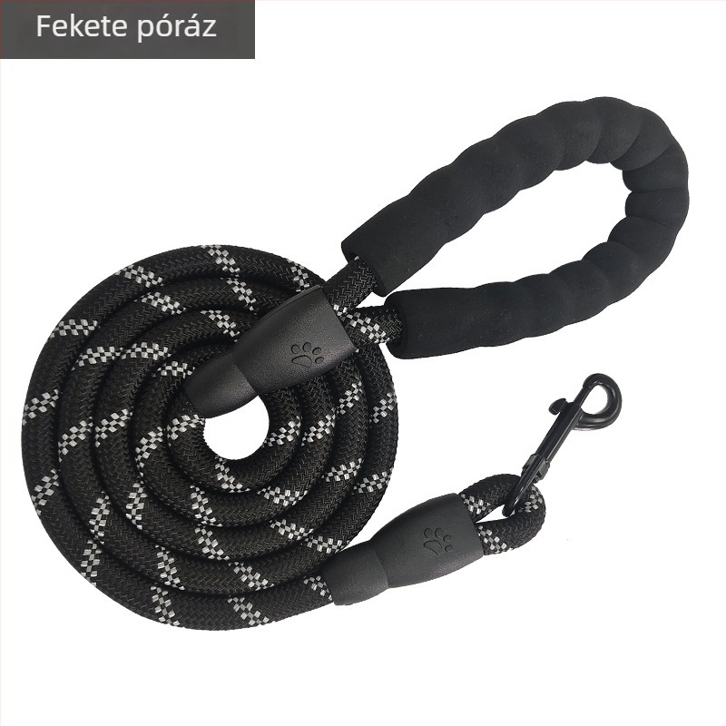 Nylon kutyapóráz, kopásálló, fényvisszaverő éjszakai kültéri sétákhoz