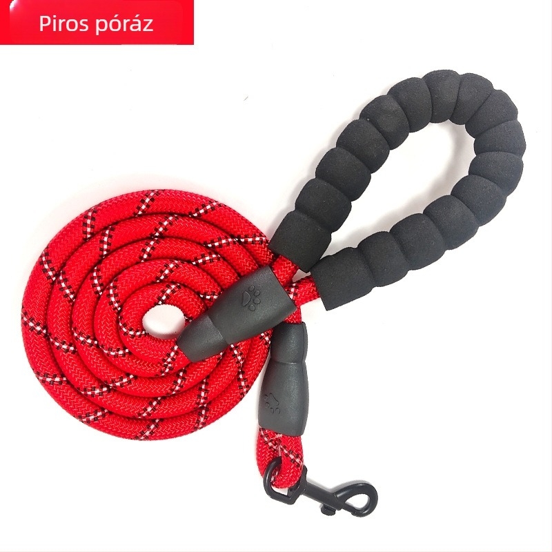 Nylon kutyapóráz, kopásálló, fényvisszaverő éjszakai kültéri sétákhoz