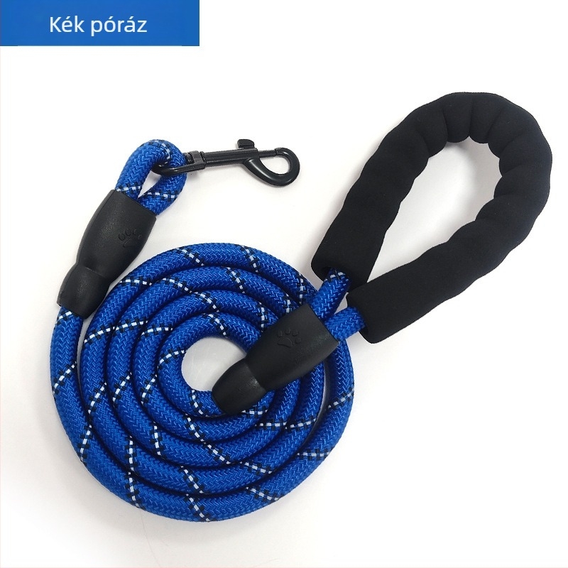Nylon kutyapóráz, kopásálló, fényvisszaverő éjszakai kültéri sétákhoz