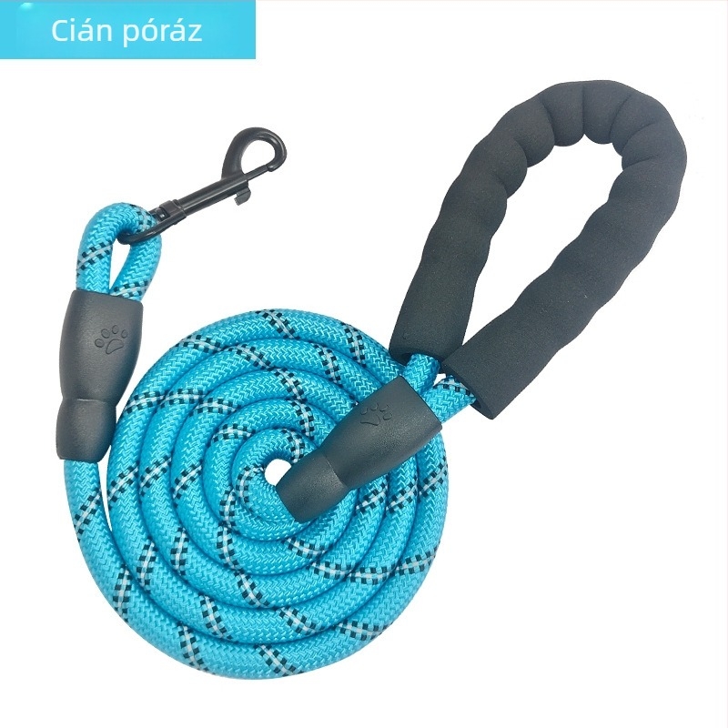 Nylon kutyapóráz, kopásálló, fényvisszaverő éjszakai kültéri sétákhoz