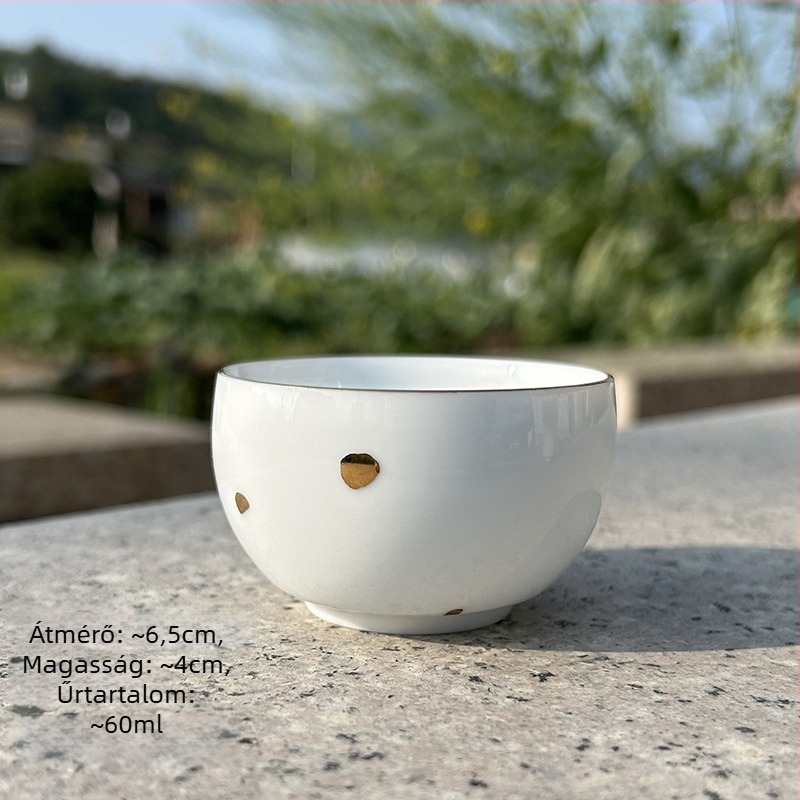 Celadon kerámia teáskanna két pohárral, Gongfu tea készlet, modern minimalista stílus