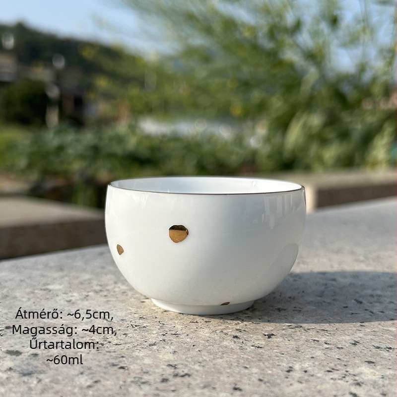 Celadon kerámia teáskanna két pohárral, Gongfu tea készlet, modern minimalista stílus